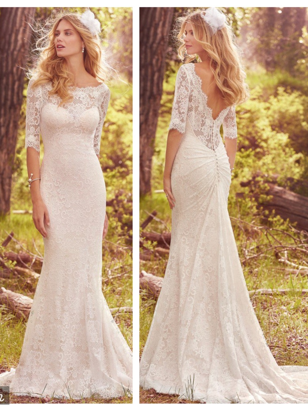 Elegant Maggie Sottero Mackenzie Lace Wedding Gown
